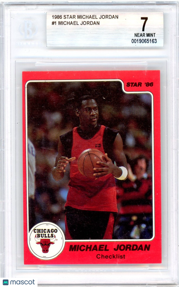 1986 Star Michael Jordan Michael Jordan #1 BGS 7
