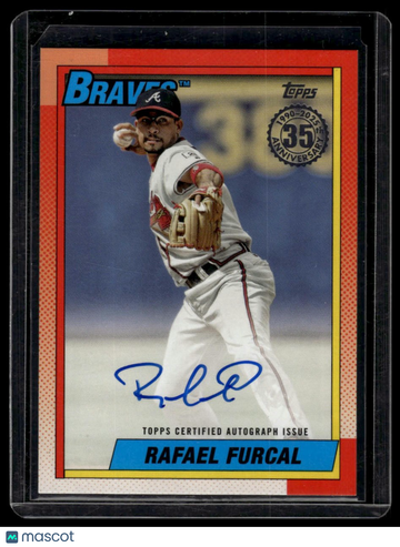 2025 Topps Rafael Furcal #90B2-RFU 1990 Topps Baseball 35th Anniversary Autographs (Series Two) AU
