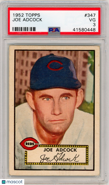 1952 Topps Joe Adcock #347 PSA 3