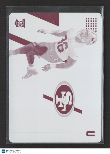 2018 Panini Plates & Patches Unparalleled Solomon Thomas #244 Magenta Printing /1 Printing Plate RC