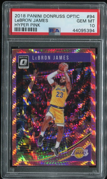 Lebron James Optic Pink Hyper PSA 10