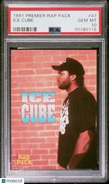 Rap Pack Ice Cube Rookie #47 PSA 10