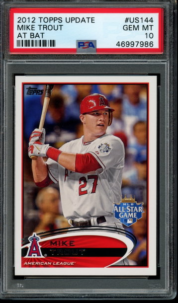 2012 Topps Update #US144 Mike Trout PSA 10 GEM MINT