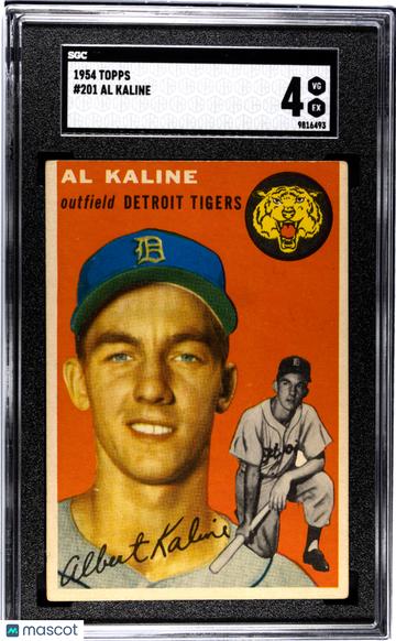 1954 Topps Al Kaline #201 SGC 4