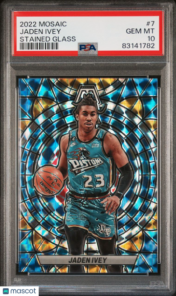 2022 Panini Mosaic Stained Glass Jaden Ivey #7 PSA 10