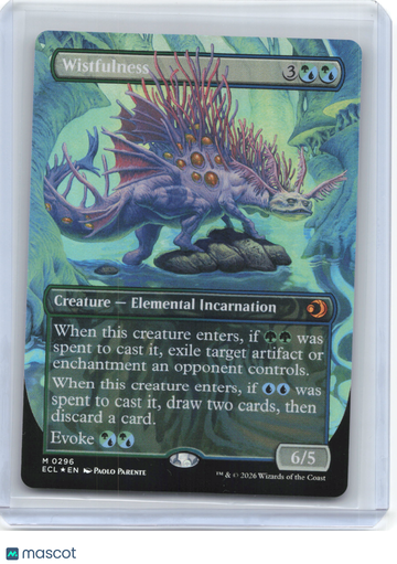 Lorwyn Eclipsed Wistfulness (Borderless) Foil Mythic #296