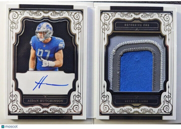 /99 RPA Aidan Hutchinson 2022 National Treasures Rookie Patch Auto Nameplate "O"