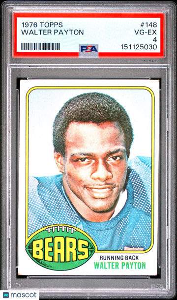 1976 Topps Walter Payton #148 Rookie PSA 4