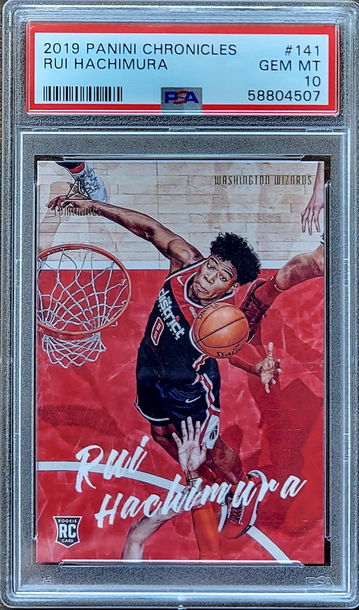 2019 RUI HACHIMURA Panini Luminance Chronicles PSA 10 Rookie RC #141