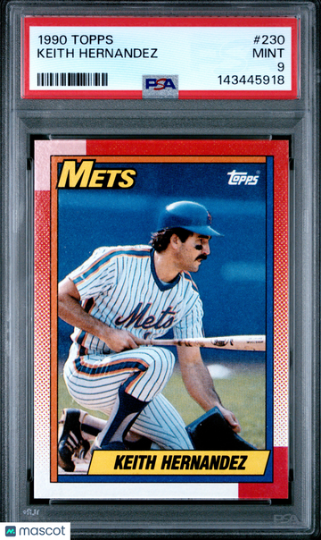1990 Topps Keith Hernandez #230 PSA 9