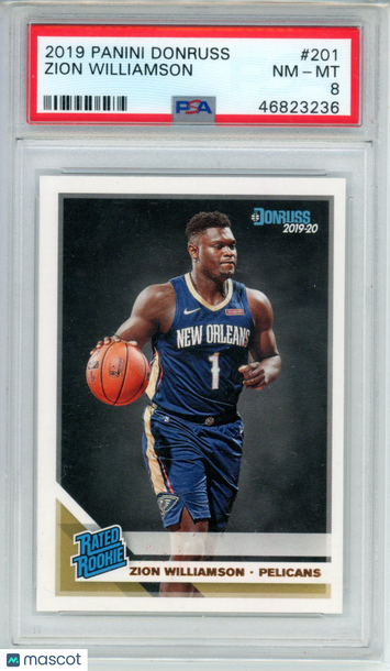 2019 Panini Donruss Zion Williamson #201 PSA 8