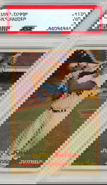 1957 Topps Duke Snider #170 PSA 3 P1328