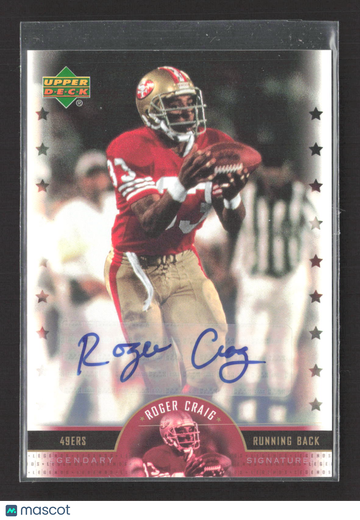 2005 Upper Deck Legends Football Legendary Signatures Roger Craig #LS-RG