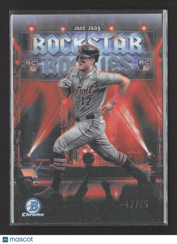 2025 Bowman Chrome Rockstar Rookies Jace Jung #RR-5 Orange Refractor /25 RC