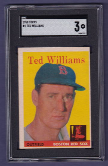 1958 Topps #1 Ted Williams SGC 3