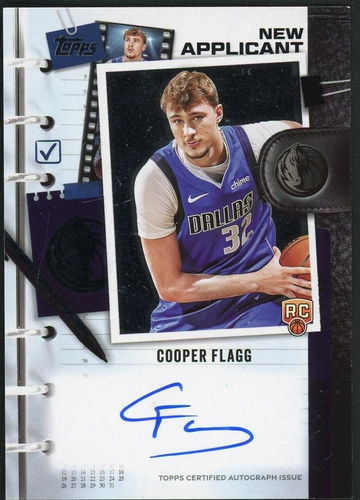 2025 Topps Basketball New Applicant Cooper Flagg #NA-CF RC Auto