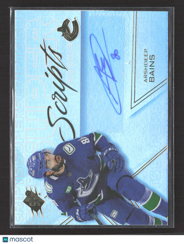 2025 Upper Deck SPx Super Scripts Rookie Arshdeep Bains #SSR-AB Auto