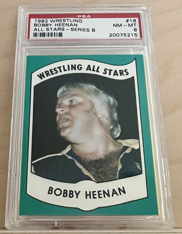 1982 Wrestling All Stars Series B #16 BOBBY HEENAN PSA 8 NM-MT "The Brain" WWE