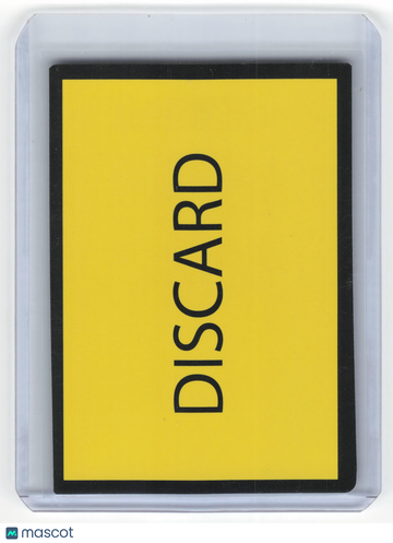 N/A Discard Card [Yellow] Non-Foil N/A Error Card #N/A