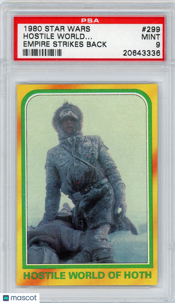 1980 Star Wars Empire Strikes Back Hostile World Of.. . #299 PSA 9