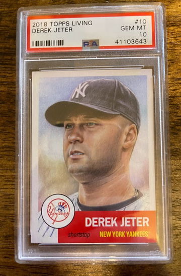 2018 Topps Living Set Derek Jeter PSA 10