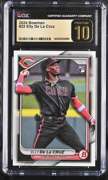 2024 BOWMAN ELLY DE LA CRUZ #22 CGC 10 BL.D1.15