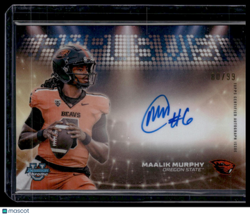 2025 Bowman University Chrome Football Maalik Murphy #CVA-MAM Campus Visit /99 Bowman