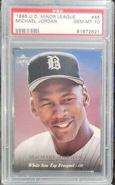 1995 Upper Deck UD Minors Chicago White Sox Top Prospect 45 Michael Jordan Birmingham Barons PSA 10 Gem Mint