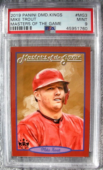 Mike Trout 2019 Diamond Kings Masters of the Game PSA 9