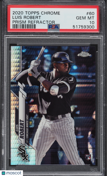 2020 Topps Chrome Luis Robert #60 PSA 10
