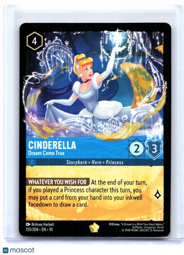 Whispers in the Well Cinderella - Dream Come True Nonfoil Legendary #155/204