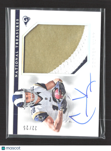 2018 Panini National Treasures Cooper Kupp #RMS-CK Patch Memorabilia