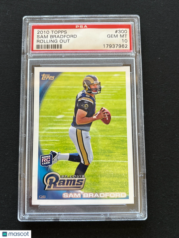 2010 Topps Sam Bradford #300 Image Variations PSA 10