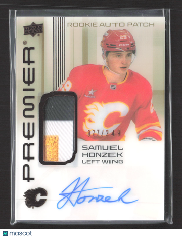 2025 Upper Deck Premier Samuel Honzek #AR-HE Bronze Auto Patch /249 Rookie Auto Patch Memorabilia