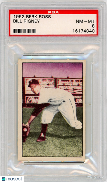1952 Berk Ross Bill Rigney PSA 8