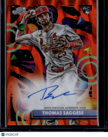 2025 Topps Cosmic Chrome Thomas Saggese #CCA-TS Orange RC