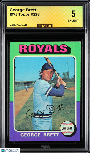 1975 Topps George Brett #228 MBA 5