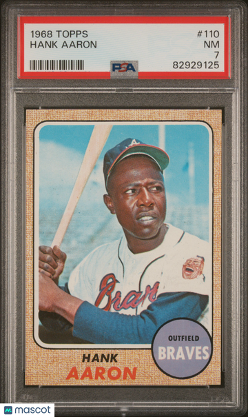 1968 Topps Hank Aaron #110 PSA 7
