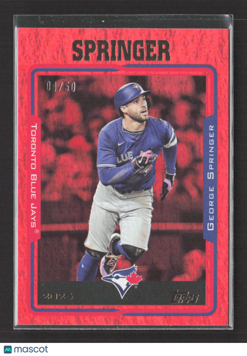 2025 Topps Archives George Springer #204 Red