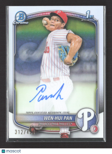 2024 Bowman Chrome Wen-Hui Pan #CPA-WP Refractor 1st Bowman 312/499 Auto