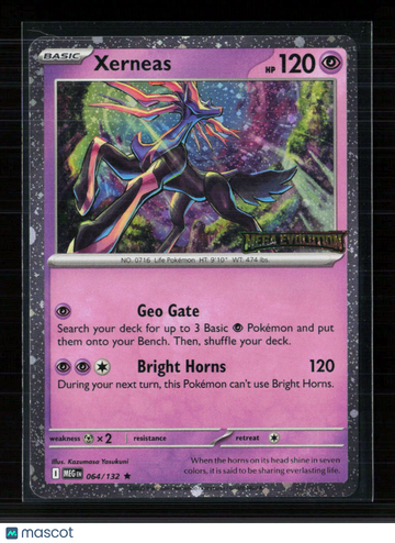 Pokemon 2025 Mega Evolution Xerneas #64/132
