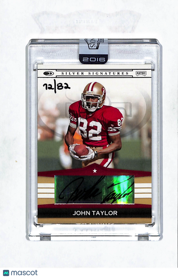 2008 Donruss Playoff Silver Signatures John Taylor #SS-JT /82