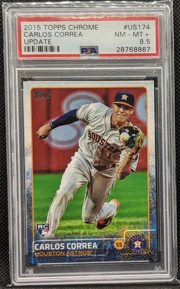 2015 Topps Update Carlos Correa #US174 PSA 8.5 - Mis-Labeled - Read Desc