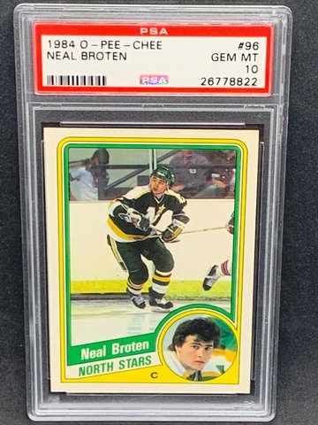 1984-85 O-Pee-Chee #96 Neal Broten PSA 10 Gem Mint North Stars