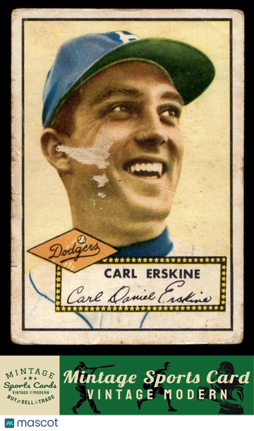 1952 Topps Carl Erskine #250