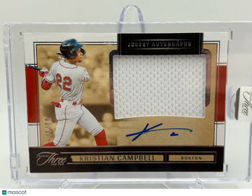 2025 Panini Three and Two Kristian Campbell #JA-KC Jersey
