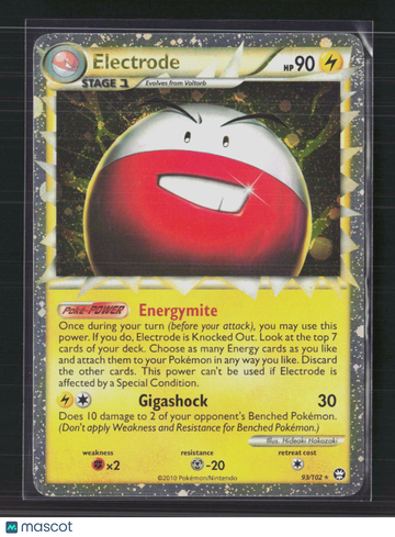 2014 HeartGold & SoulSilver Electrode Holo Rare #93/102