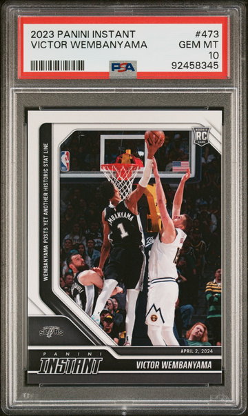2023 Panini Instant Victor Wembanyama #473 RC /2880 PSA 10