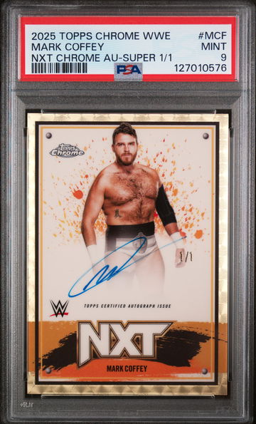 2025 Topps Chrome Nxt Chrome Autographs Superfractor 1/1 Mark Coffey #MCF PSA 9