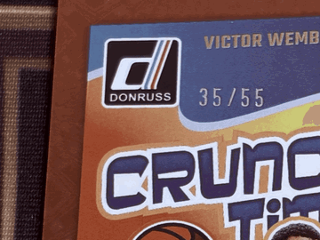 2024-25 Donruss Victor Wembanyama #2 Crunch Time International Red Fireworks SN
